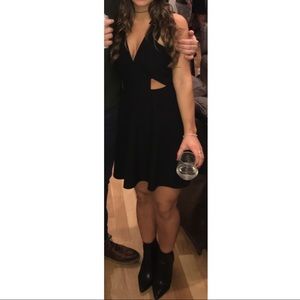 NBD black mini dress
